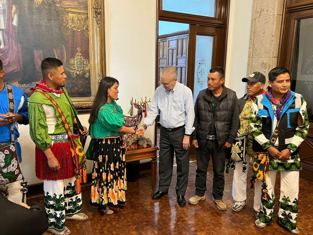 Secretario General de Gobierno de Jalisco se reúne con la nueva Presidenta de la Comunidad Wixárika