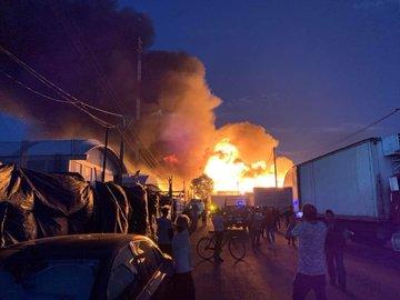 Hasta ahora no reportan víctimas mortales por incendio en Central de Abastos de Iztapalapa CDMX