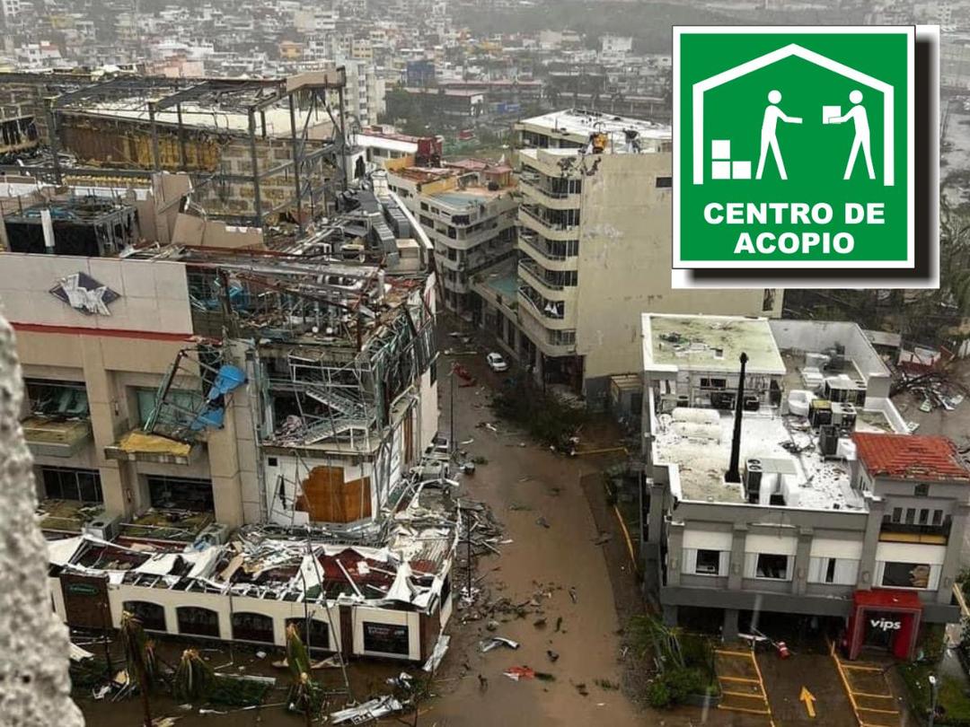 Huracán Otis: quiero tv abre centro de acopio para apoyar a damnificados en Acapulco