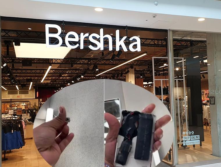 Cámara oculta en Bershka; fue encontrada en un vestidor de la tienda