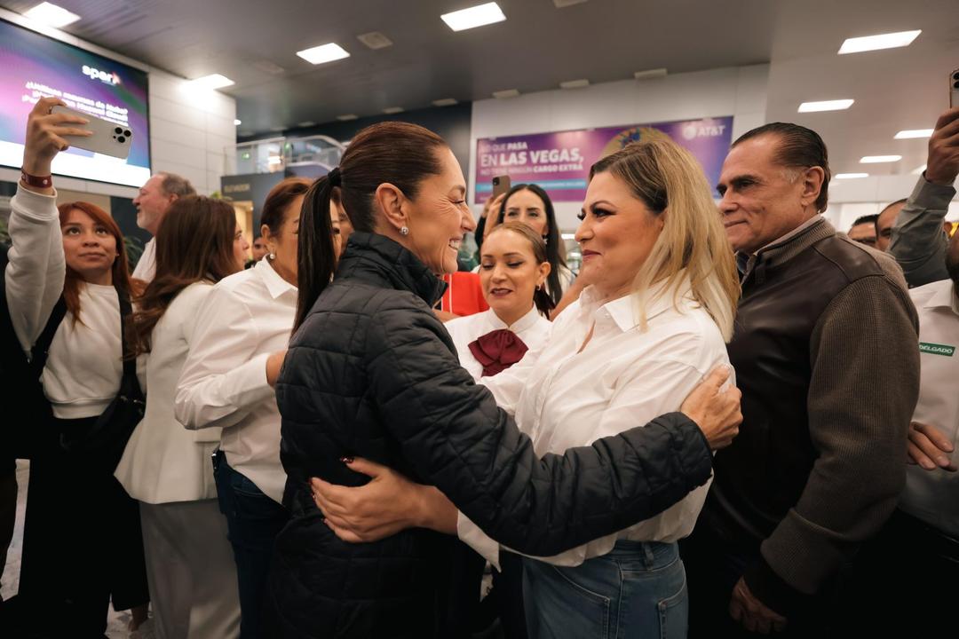 Claudia Sheinbaum llega a Jalisco para respaldar a Claudia Delgadillo