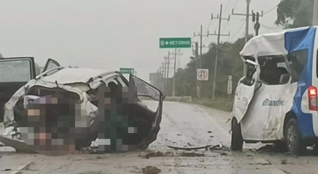 Quintana Roo: Fuerte choque deja seis muertos en carretera Playa del Carmen-Tulum