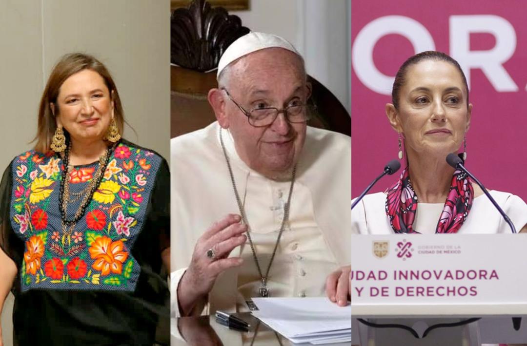 Papa Francisco recibe a Claudia Sheinbaum y a Xóchitl Gálvez