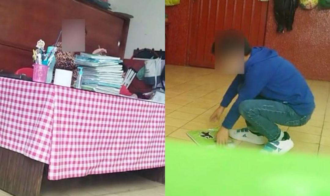 Viral: SEP despide a maestra que fue grabada aventando los cuadernos al piso