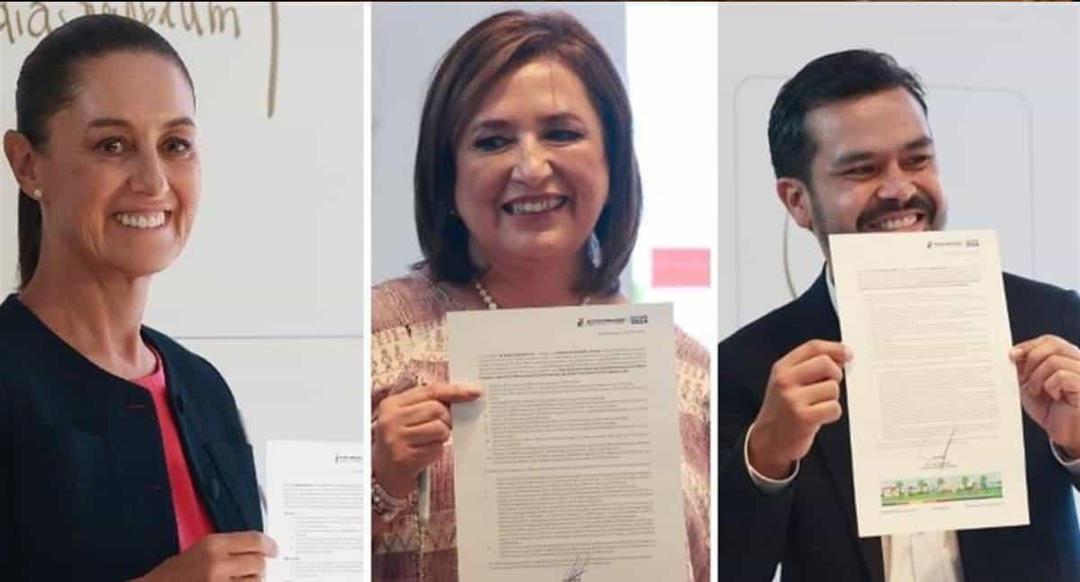 Elecciones 2024: Sheinbaum, Xóchitl y Máynez firman Pacto por la Primera Infancia