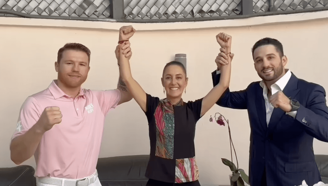 Canelo y Claudia Sheinbaum juntos en un video viral