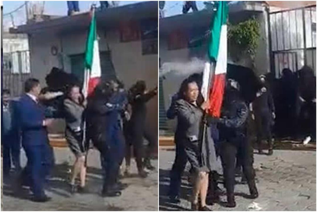 VIDEO| Agreden a huevazos a la a presidenta municipal de Mazatecochco, Leandra Xicoténcatl
