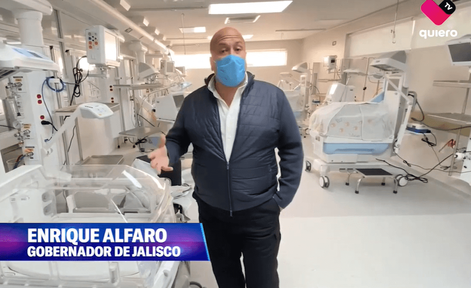 Alfaro entrega Unidad Materno Infantil en el Hospital Civil de Guadalajara