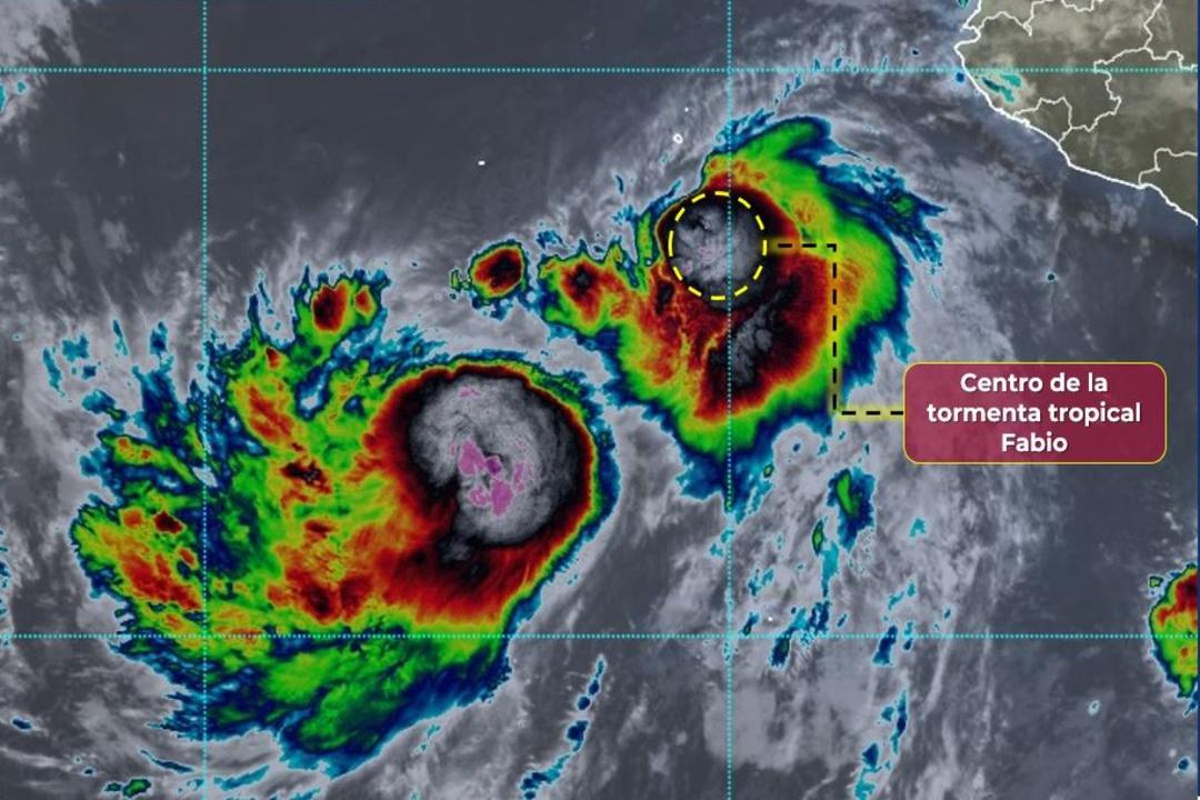 Tormenta Tropical Fabio generará lluvias en Jalisco