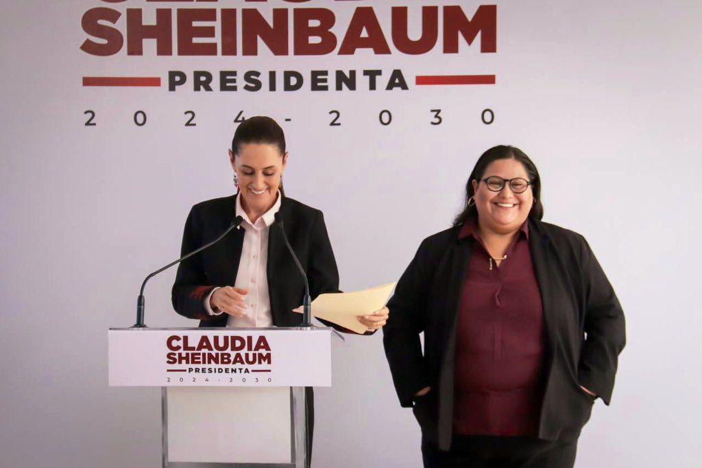 Claudia Sheinbaum nombra a Citlalli Hernández como titular de la Secretaría de las Mujeres