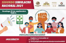 El 19 de septiembre habrá Simulacro Nacional 2021