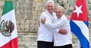 Ante AMLO, Díaz-Canel lanza reproche a EUA y elogio a México