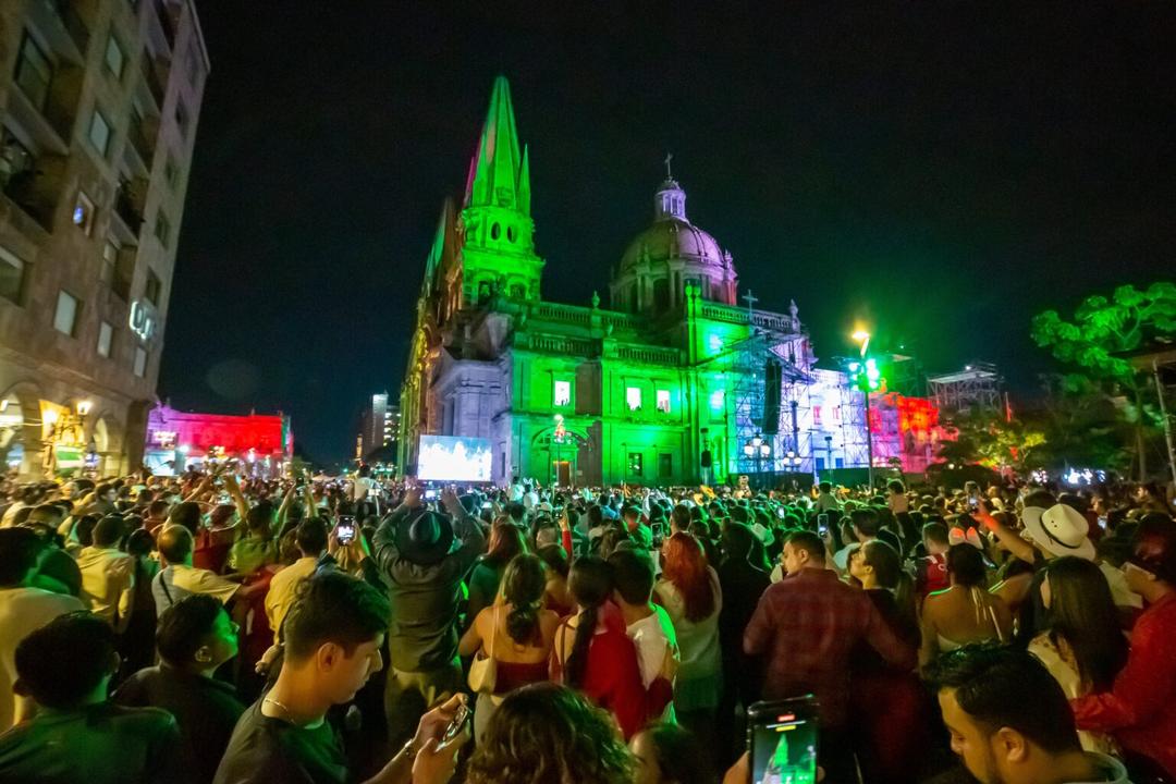 Grito de Independencia: Más de 90 mil personas abarrotaron el Centro de Guadalajara