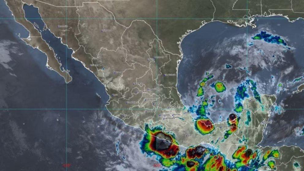 Depresión tropical Once-E se debilitó a baja presión remanente