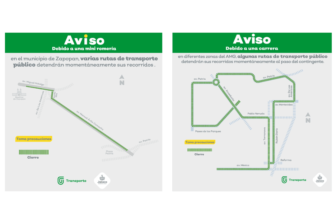Transporte público: Detendrán algunas rutas de camiones este domingo