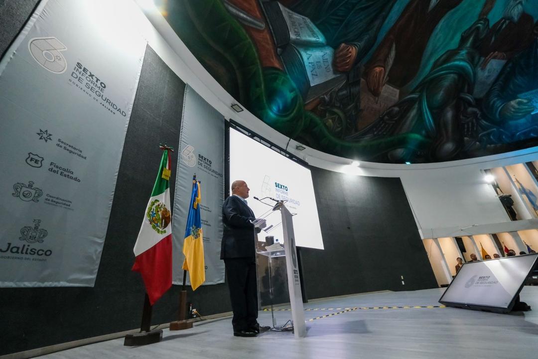 Enrique Alfaro presenta su último informe de seguridad