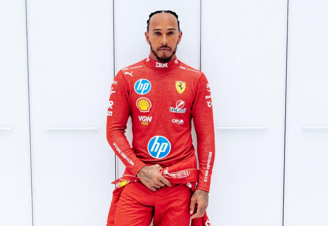 Lewis Hamilton: ¡Ya se viste de rojo! Primer contacto con Ferrari