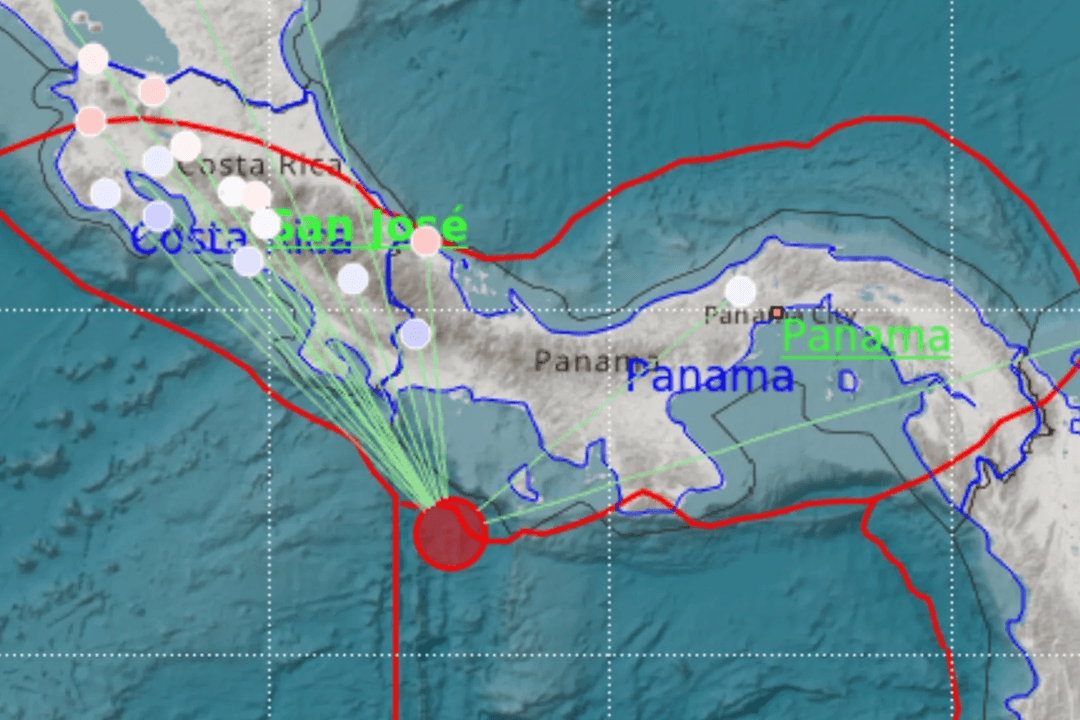 Panamá: Se registra fuerte temblor de magnitud 6.2