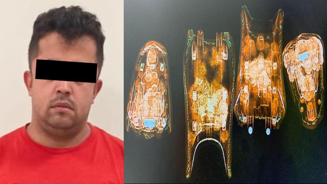 EdoMex: Detienen a extranjero con 4.4 kg de cocaína en el AIFA
