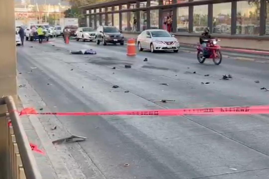 Zapopan: Motociclista perdió la vida tras caer de su moto y ser atropellado