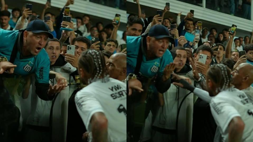 Neymar es criticado por discutir con hincha del Santos