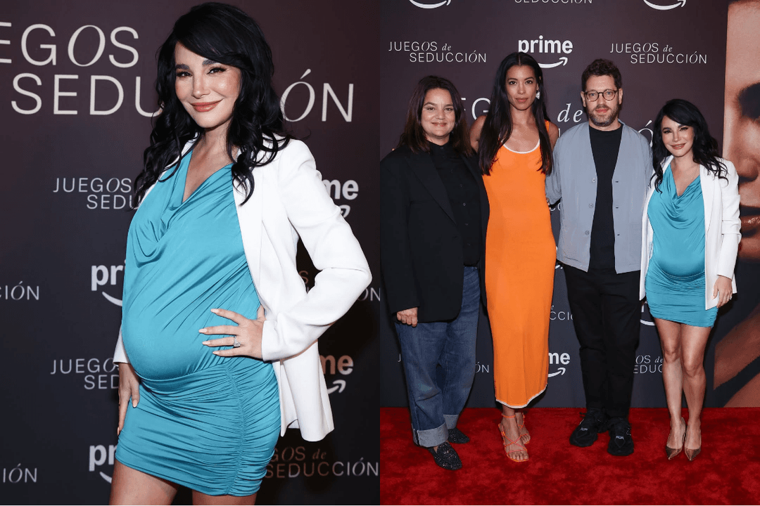 Martha Higareda enternece en red carpet con su vientre de embarazo