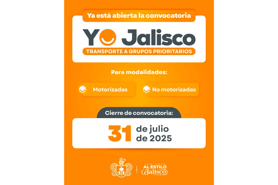 Yo Jalisco Transporte abre inscripciones para grupos prioritarios