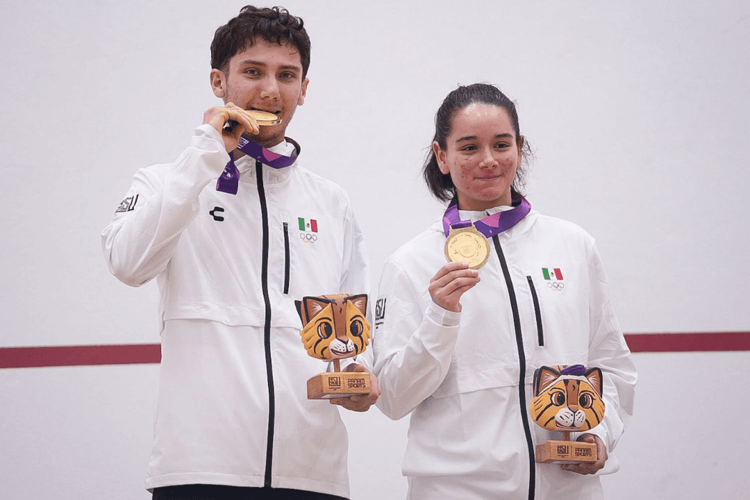 Mariana Narváez y Wally Ávila ganan oro en Squash mixto