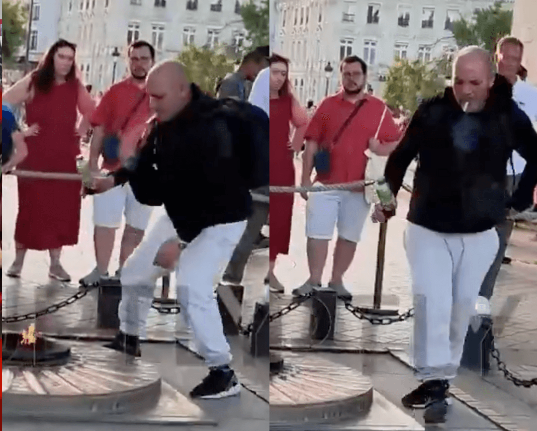 VIRAL: Hombre prende un cigarro en la llama eterna de París; piden sanciones