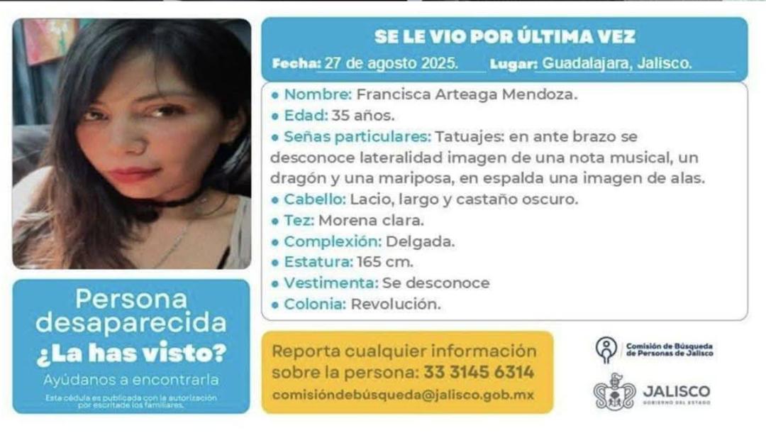 Frany Arteaga: ¿Qué sabemos de la artista plástica desaparecida en Guadalajara?