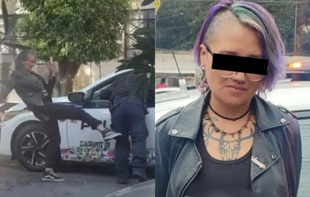 ‘Lady Patadas’: Detienen a mujer tras agredir a policía en la CDMX