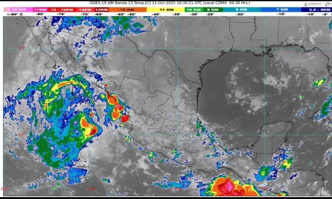 Tormenta tropical Raymond traerá fuertes lluvias a estos estados