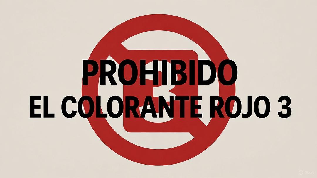 Cofepris prohibe el colorante rojo 3 por este razón