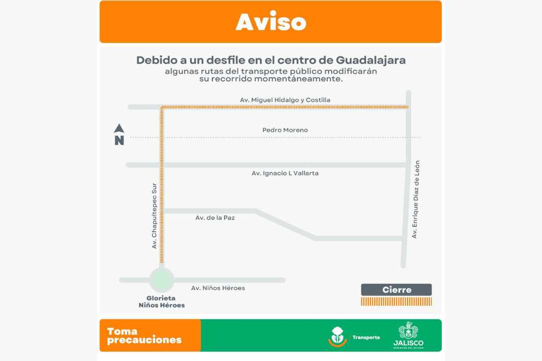 Transporte Público: Estas rutas modifican su derrotero por desfile