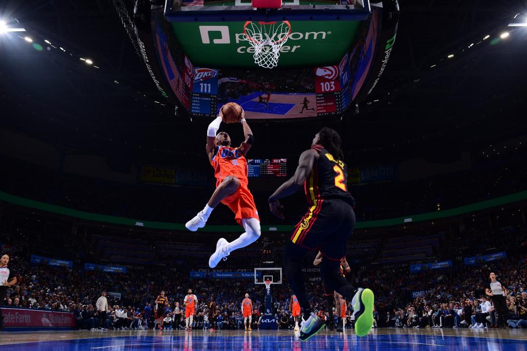 NBA: Shai anota 39 puntos y el Thunder vence a los Hawks