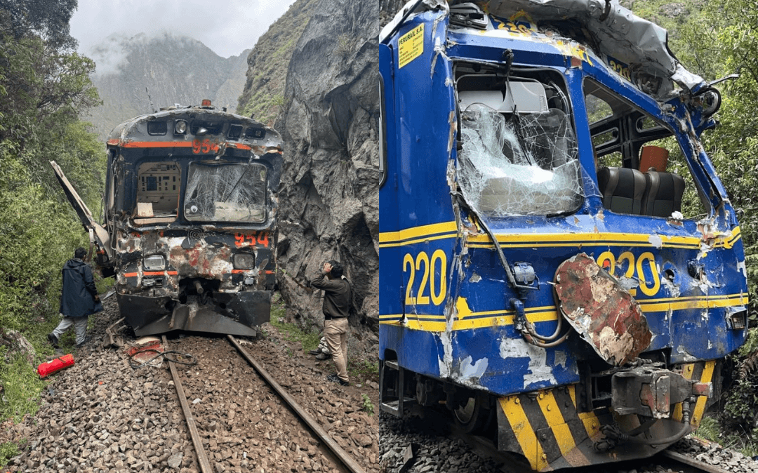 Perú: 15 heridos dejó el choque de 2 trenes en ruta a Machu Picchu