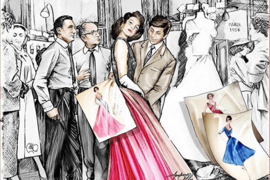 Valentino Garavani y el icónico vestido de encaje con perlas de María Félix