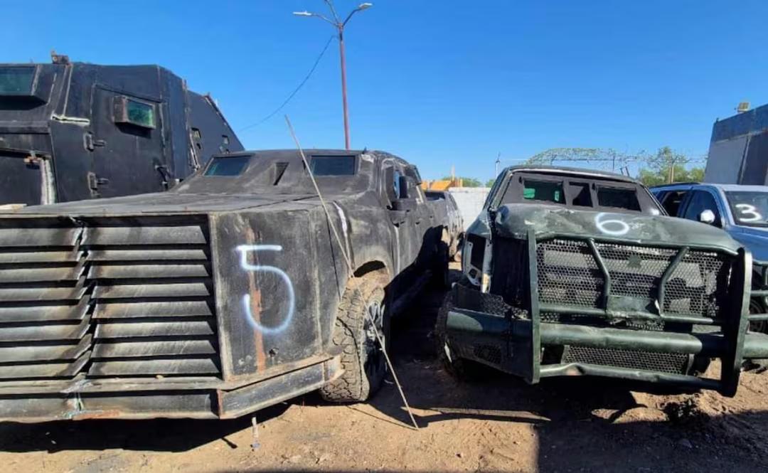 Tamaulipas: Destruyen 23 autos ‘moustros’; era de grupo criminal