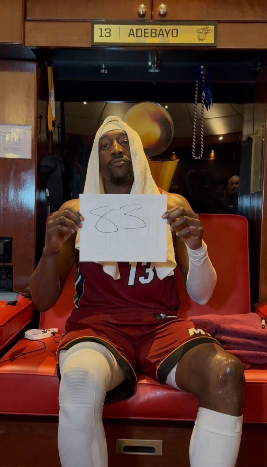 Bam Adebayo: ¡Histórico! Firma récord de 83 puntos