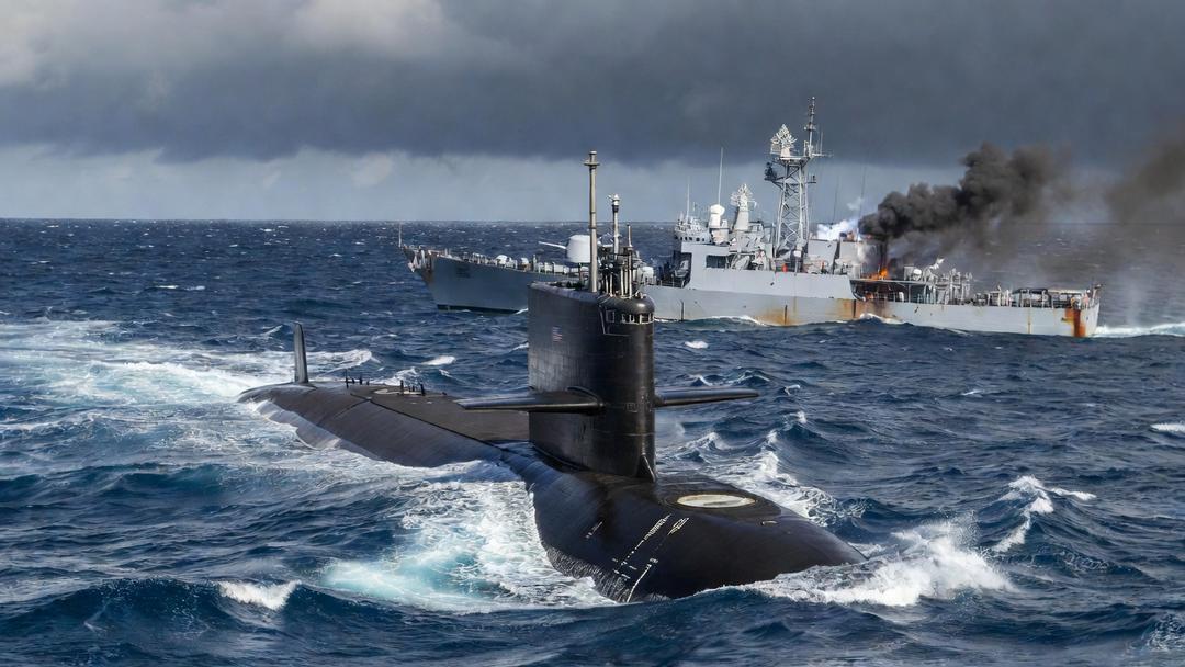 Submarino estadounidense hunde buque de guerra iraní