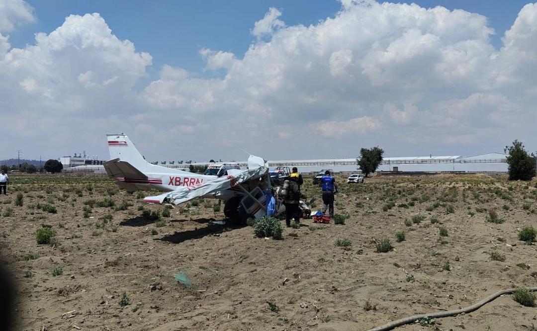 Puebla: Se desploma avioneta en Huejotzingo; hay 3 muertos