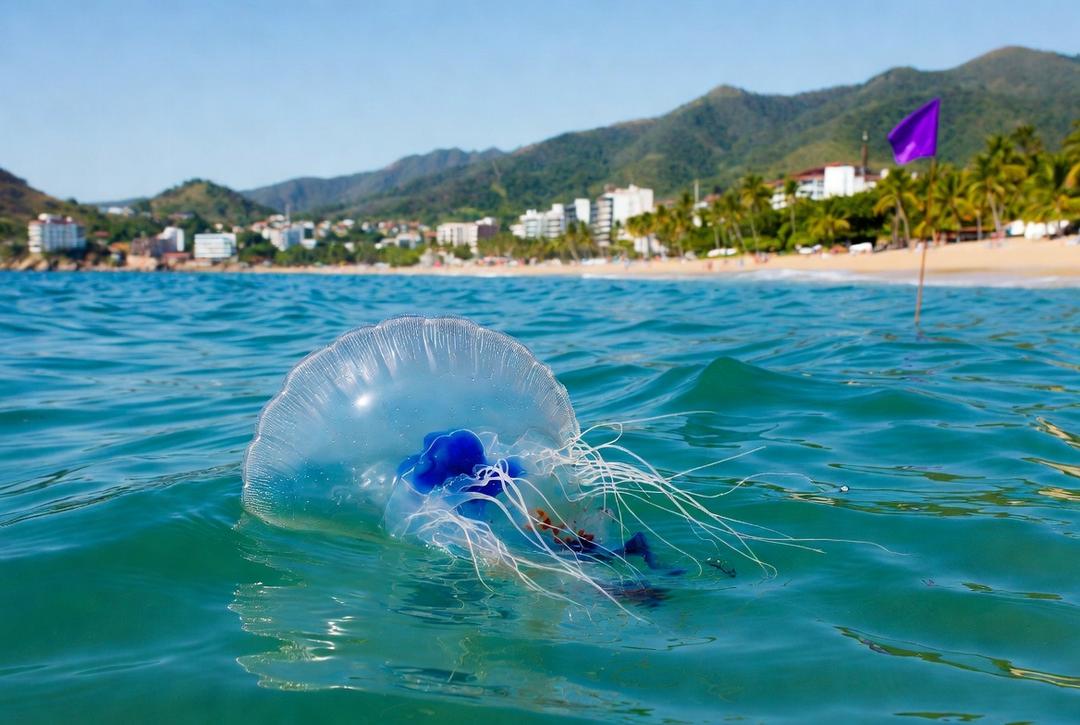 Puerto Vallarta: Reportan la presencia de la fragata portuguesa en zona costera