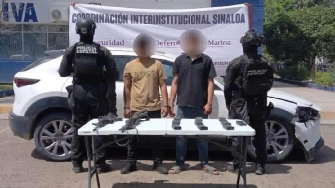 Culiacán: Aseguran armas de alto calibre y vehículo tras persecución