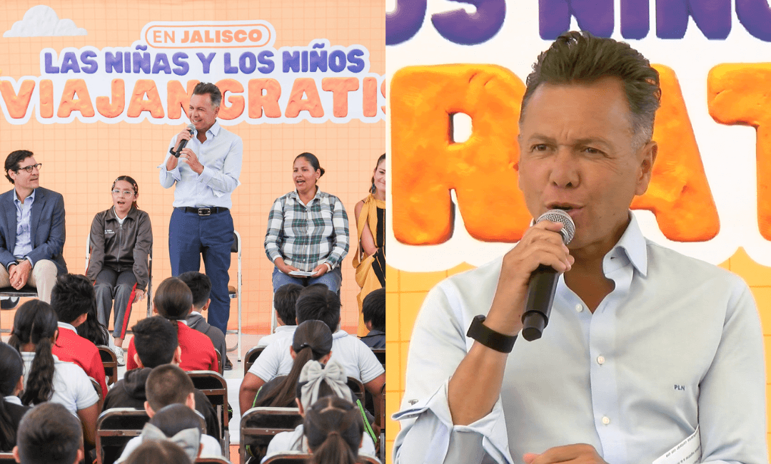 Pablo Lemus: Jalisco dará transporte público gratuito a niñas y niños