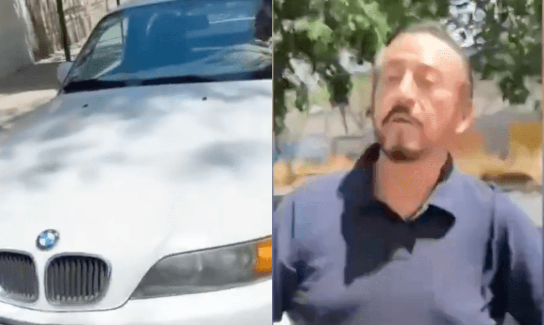 VIDEO: Conductor de BMW golpea a ciclista que atropelló