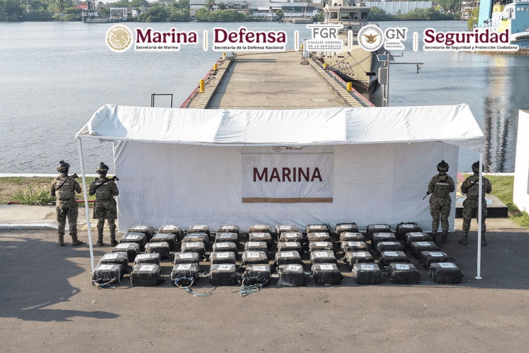 Chiapas: Marina asegura cocaína en operación marítima