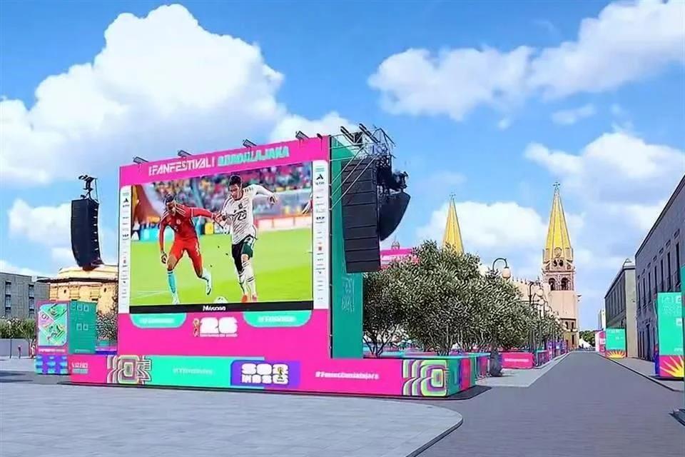 Habrá cierres viales en el Centro de Guadalajara por el montaje de Fan Festival 