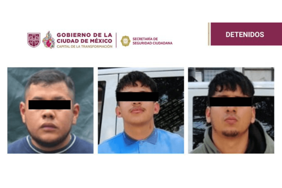 CDMX: Detienen a tres presuntos narcomenudistas
