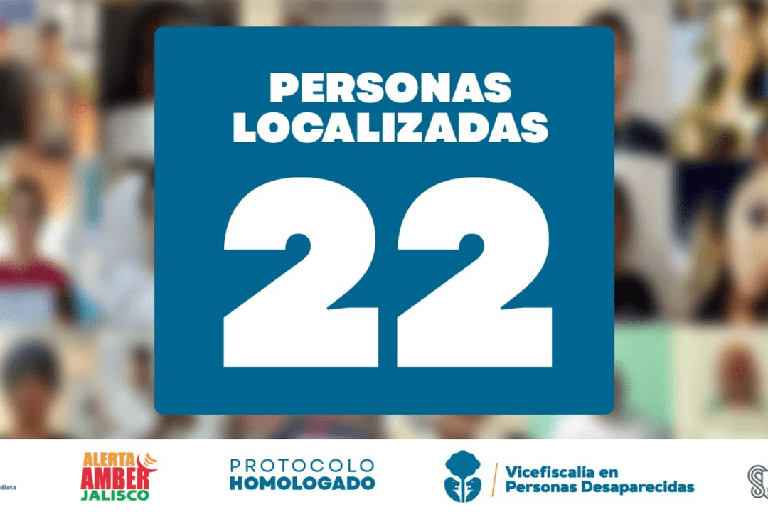 Jalisco: Hallan a 22 personas con denuncia por desaparición del 20 al 26 de julio