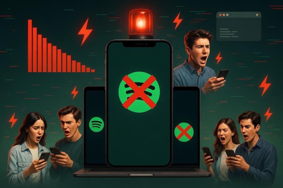 Falla en Spotify: Reportan la caída de la plataforma de música